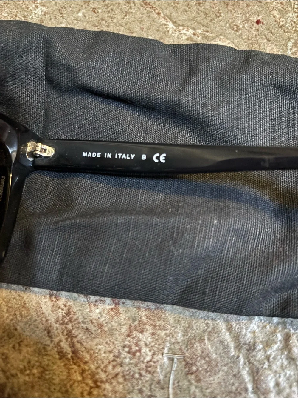 CHANEL Black Cat-Eye Quilted Sunglasses with Case